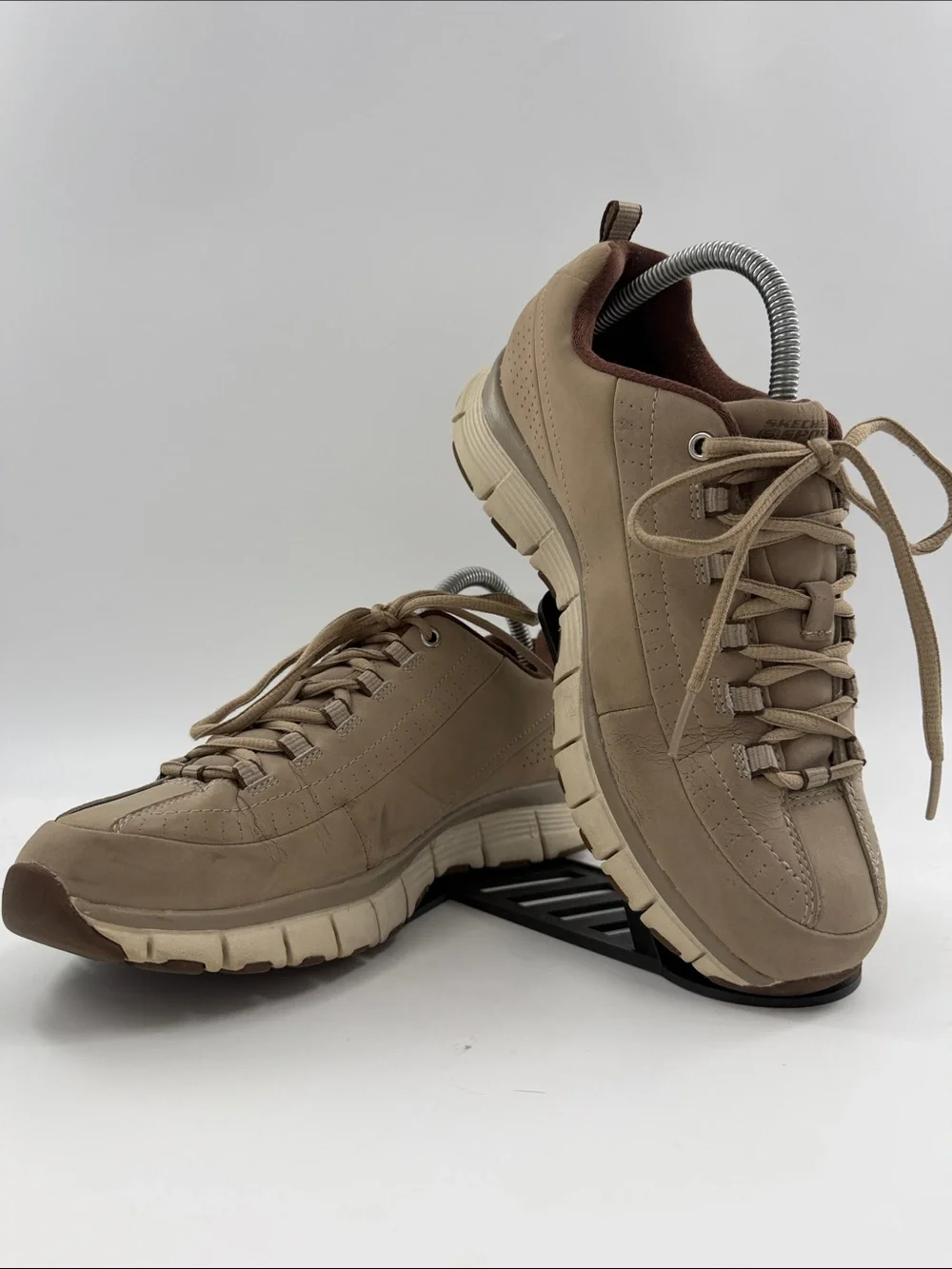 Skechers Sport Flex Fit Women's Beige Shoes Size 9.0 SN (11662)